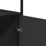 Highboard Black 35.5x35x139 cm Engineered Wood and Metal 849034
