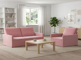 Sofa Set 2 pcs Pink Velvet 3433194