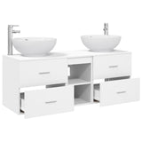 Bathroom Furniture Set 3 pcs White 49.5 x 44.5 x 65 cm 3405899