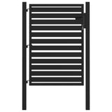 Garden Gate Lockable Black 100x120 cm Aluminium 42004147