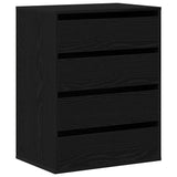 Drawer Cabinet Black 60 x 41 x 76 cm Engineered Wood 868922