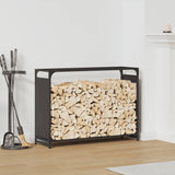 Firewood Rack Black 90x28x65 cm Cold-rolled steel 864203