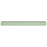 Planter Pastel Green 580 x 100 x 45 cm Galvanised Steel 42018279