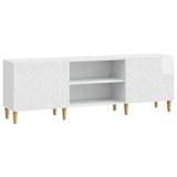TV Cabinet 150 x 31 x 50 cm High Gloss White Engineered Wood 895149