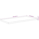 Bathroom Countertop 120x60x3.8 cm Rectangular Solid Wood Acacia 370312