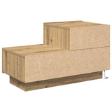 Bedside Cabinet Artisan Oak 70 x 36 x 40.5 cm Engineered Wood 863064