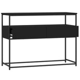 Console Table Black 100x40x75 cm Engineered Wood 834150