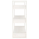 Book Cabinet/Room Divider White 80x35x91 cm Solid Wood Pine 813900