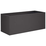 Garden Planter 2 pcs Black 80 x 40 x 40 cm Cold-rolled Steel 8005233