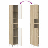 2 Piece Bathroom Cabinet Set ZWOLLE Sonoma Oak Engineered Wood 3417515