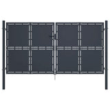144528 Garden Gate Steel 300x200 cm Anthracite