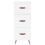 Highboard White 34.5x34x180 cm Engineered Wood 3198825