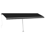 ZNTS Freestanding Manual Retractable Awning 600x350 cm Anthracite 3069679