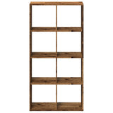 Room Divider Bookcase Old Wood 69.5x29x137.5 cm Engineered Wood 858028