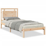 Extra Long Bed Frame without Mattress 100x220 cm Solid Wood 3309199