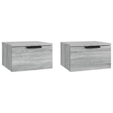 Wall-mounted Bedside Cabinets 2 pcs Grey Sonoma 34x30x20 cm 817090