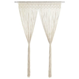 Macrame Curtain 140x240 cm Cotton 323975