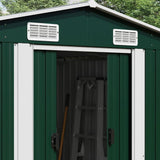 Garden Shed Green 257x779x181 cm Galvanised steel 47032