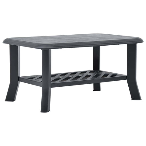 Coffee Table Anthracite 90x60x46 cm Plastic 48795