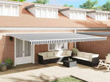 Manual Retractable Awning Anthracite&White 500x300 cm 3216033