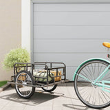 Bike Trailer 130x73x48.5 cm Steel Black 91770