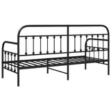 Daybed Frame Black 80 x 200 cm Powder-Coated Steel 42002629