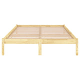 809997 Bed Frame without Mattress Solid Wood 140x190 cm