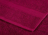 Premium Sauna Towels "SOLUND" 4 pcs Bordeaux 80x200 cm 600 gsm 137219