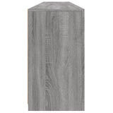 Sideboard with LED Lights Grey Sonoma 202x37x67 cm 3209014