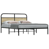 Bed Frame Without Mattress 150x200 cm King Size Sonoma Oak Engineered Wood 4100260