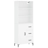 Highboard White 69.5x34x180 cm Engineered Wood 3189445