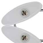 Ceiling Lamp with Ellipsoid Glass Shades for 6 E14 Bulbs 240989