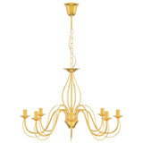 Adjustable Chandelier E14 Metal Gold 78 x 101 cm 42053783