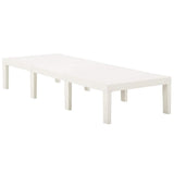 315826 Sun Lounger Plastic White