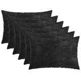 Cushion Cover 6 pcs HEERLEN Anthracite 50 x 75 cm 911674