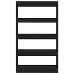 Book Cabinet/Room Divider Black 80x30x135 cm Engineered Wood 811710