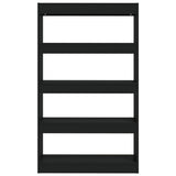 Book Cabinet/Room Divider Black 80x30x135 cm Engineered Wood 811710