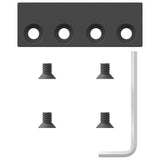 Sliding Door Hardware Kit 366 cm Steel Black 3295797