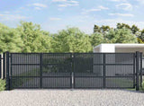 Garden Gate Anthracite 400x150 cm Steel 154574