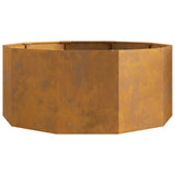 Planter Rusty 120 x 120 x 50 cm Weathering Steel 883751