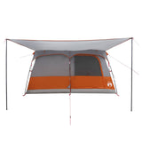 Family Tent Grey and Orange 320 x 210 x 180 cm Polyester 42028491