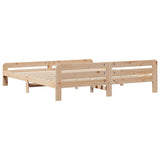 Bed Frame without Mattress 200x200 cm Solid Wood Pine 855460