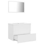 ZNTS Bathroom Furniture Set White Engineered Wood 3071585