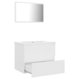 ZNTS Bathroom Furniture Set White Engineered Wood 3071585