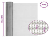 Mesh Screen 40 x 2000 cm 30 Mesh Stainless Steel 201 Silver 42039550