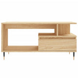 Coffee Table Sonoma Oak 90x49x45 cm Engineered Wood 831015