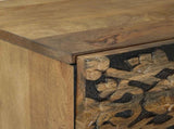 Bedside Cabinet Brown 40 x 33.5 x 46 cm Solid Mango Wood 4018330