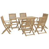 7 Piece Garden Dining Set Solid Wood Acacia 3214235