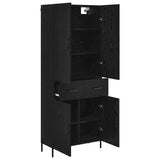 Highboard Black Oak 69.5 x 34 x 180 cm Engineered Wood 3416096
