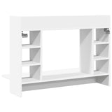 ZNTS Wall-Mounted Desk White 105x48x75 cm Engineered Wood 847968